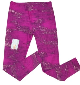 Leggings TC LuLaRoe estampado animal en rosa se adapta a 12/18 - Imagen 1 de 1