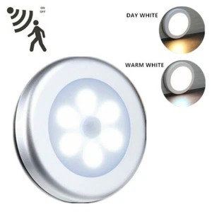 Bright 6LED Motion Sensor Lights Wireless Night Light Cabinet Stair Lamp x 1pc - Picture 1 of 11