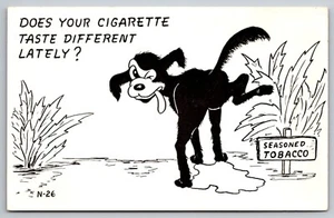 Zigaretten schmecken anders? Hund macht Geschäfte auf Tabakpflanzen Western um 1940 - Bild 1 von 2