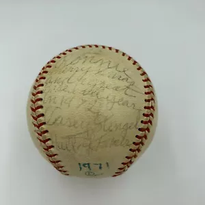 Casey Stengel Single Signed National League Baseball "Merry Xmas" With JSA COA - Picture 1 of 7