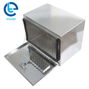 24" x 17" x 18" Aluminum Underbody Tool Box for Rv Truck Trailer Storage w/ Lock - Picture 1 of 19