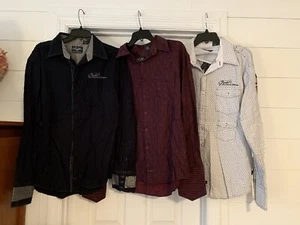 Lot Of 3 Fender Custom Shop Mens LS Button Down Shirts XL Rock Roll Religion  - Picture 1 of 12
