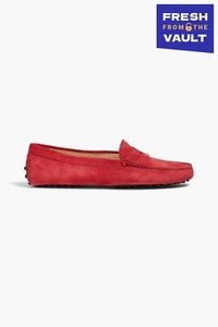 RRP€410 TOD'S Gommini Suede Leather Moccasin Shoes US7 UK4 EU37 Made in Italy - Imagen 1 de 8