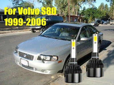Kit de faros LED para Volvo S80 1999-2006 H7 6000K blanco CREE bombillas haz bajo Foto 1 de 4