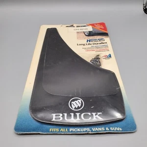 Par de guardabarros negros de guardabarros de colección Groboski BUICK Logo Duraflex - Imagen 1 de 3