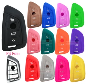 Fit BMW X1 X2 X3 X4 X5 X6 X7 4 Button Remote Smart Key Fob Silicone Case Cover - Bild 1 von 26