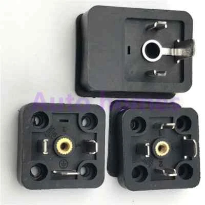 10 Pcs/lot Solenoid Valve Plug Socket Connector Box Square Base Long 3-plug - Image 1 of 4