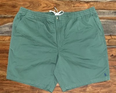 Polo Ralph Lauren Hombre Grande y Alto Elastizado Clásico Prepster Pantalones Cortos Verde 3XLT Foto 1 de 4