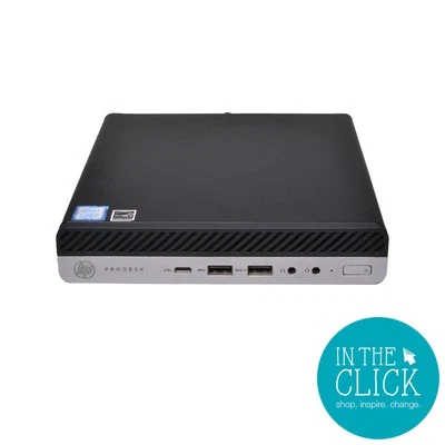 HP ProDesk 600 G4 Mini PC i5-8500T 8GB RAM 512GB SSD USB-C Exc Cond - image 1 of 4
