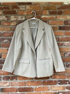 Blazer Pendleton Mujer 100% Lana Virgen Talla 18W Beige Vintage Foto 1 de 4