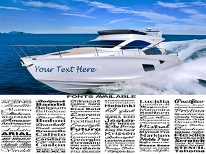 1500MM 1.5M BOAT NAME SSR GRAPHICS STICKERS DECALS CUSTOM JETSKI CARAVAN CAR - Picture 1 of 3
