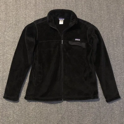 Chaqueta Patagonia Cremallera Completa Re-Herramienta Para Mujer XL Negra Polartec Polar Exterior Foto 1 de 4