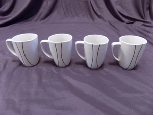 Corelle Coordinates LINEE SEMPLICI Tazze in porcellana 12 oz set di 4 - Foto 1 di 5