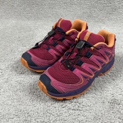 Zapatos Salomon Juveniles Talla 3 Púrpura Naranja XA Pro Trail Running Quicklace 401330 Foto 1 de 4