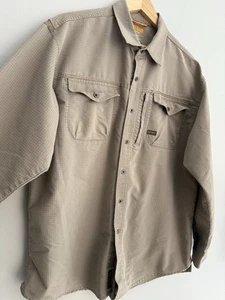 Camisa Ariat Rebar Workman Trabajo Abotonada Mangas Largas Hombre’s XL Estilo Tejido Gofre - Imagen 1 de 10