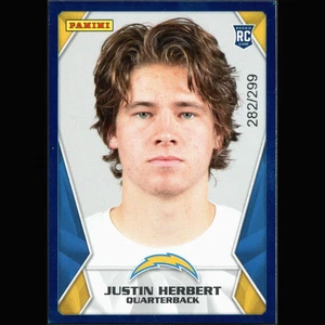 Justin Herbert 2020 Panini NFL Sticker & Card Collection #84 Blue /299 RC - Bild 1 von 2