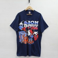 Vintage Mickey Mouse Vintage Shirt Mickey And Co Disney Size L Blue Shirt Ebay