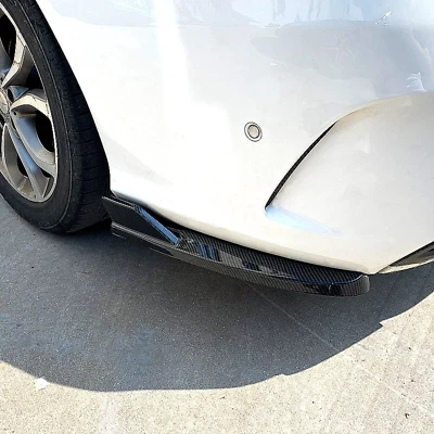 Labio divisor de parachoques trasero de fibra de carbono real para Mercedes Benz W205 C63 2015-2019 Foto 1 de 4