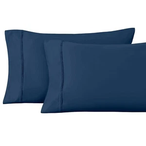 1200 Thread Count 100% Egyptian Cotton Solid 2 Piece Pillowcases Set - Picture 1 of 55