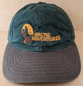 Arctic Adventures Canada Green/Brown Baseball Hat Cap Adjustable Nunavik Quebec - Picture 1 of 7
