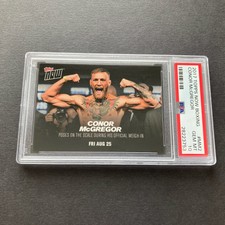 Conor McGregor 2017 Topps Now Card #MM2 Mayweather Weigh-In LE461 PSA 10 GemMint