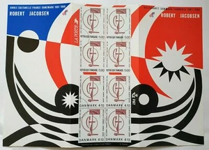 Emission commune FRANCE - DANEMARK - Robert Jacobsen 1988 SANS BLISTER - Imagen 1 de 2