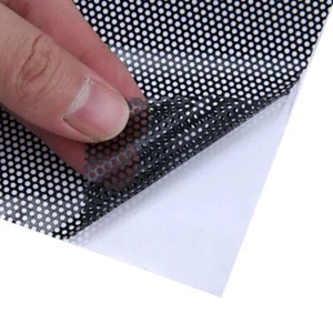 106*30cm Car Wrap Hollow Grid Side Headlamp Taillight Film Honeycomb Sticker - Afbeelding 1 van 10