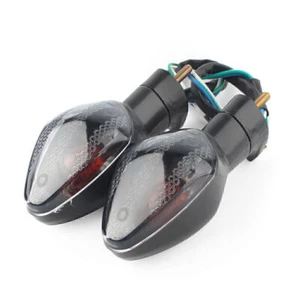 FOR Honda CBR600RR CBR1000RR CB600F Black 2x Turn Signal Indicator Amber Light - Picture 1 of 10