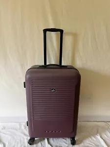 Tag Riverside 24'' Hard Case Spinner Medium Check In Suitcase Luggage Purple - Picture 1 of 7