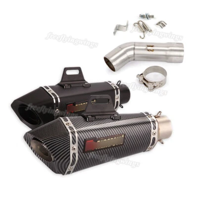 Silenciador extraíble DB Killer tubo de enlace medio escape extraíble para Yamaha FZ8 FZ8N Foto 1 de 4
