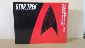 *#6 STAR TREK STARSHIPS COLLECTION DEDICATION PLAQUE ENTERPRISE NCC-1701-E - Picture 1 of 1