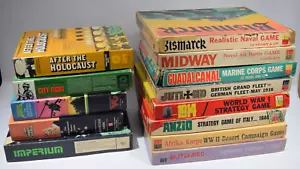 Lote de 13 juegos de mesa de guerra vintage en su mayoría años 60-70. Más usados, algunos sin perforar - Imagen 1 de 15