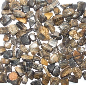 1 x Stromatolite Tumblestone Polished Crystal Fossilised Algae - Picture 1 of 1