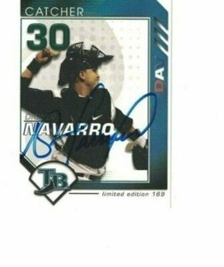 DIONER NAVARRO SIGNED IP LIMITED EDITION #169 (DAV) TAMPA BAY DEVIL RAYS AUTO