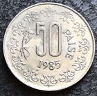 50 Paise 1985 Indien  Km 65 Taegu  Korea Mint