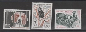 1975 MÓNACO FAUNA PERROS Y GATOS 3 VAL FOTO MNH MF94583 - Imagen 1 de 1