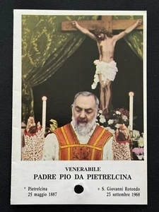 holy card relic santino reliquie reliquia "PADRE PIO DA PIETRELCINA" - Picture 1 of 2