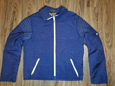 Jaqueta de esqui masculina vintage Jean Claude Killy tamanho 40 M/L azul e branco em excelente estado usado - Imagem 1 de 4