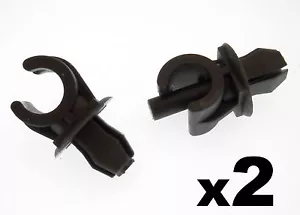 2x SEAT Black Plastic Bonnet Stay Holder Clips- Clips to hold Bonnet Support Rod - Picture 1 of 1