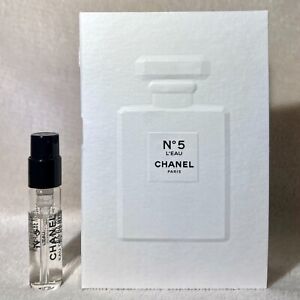 Chanel No. 5 L'Eau Eau de Toilette EDT Sample Spray .05oz, 1.5ml New in Card