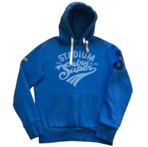 STADIUM SUPER DRY HOODIE SWEATSHIRT BLUE UNISEX - Picture 1 of 14