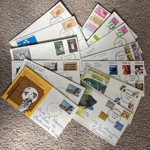 1973 SET 13 DECIMAL STAMP FIRST DAY COVERS ALL DIFFERENT - GOING CHEAP #P22 - Picture 1 of 1