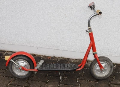 Vintage Tretroller Kinderroller, Rot - Bild 1 von 4