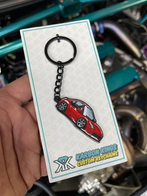 Llavero coche Nissan 350z metal rojo NUEVO Foto 1 de 2