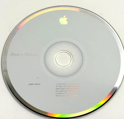 VTG 2006 APPLE iPod + iTunes Installation Software CD 2Z691-5670-A Disc Software - Image 1 of 4