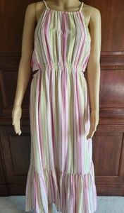 Old Bavy Maternity Maxy Dress Pink Medium - Picture 1 of 20
