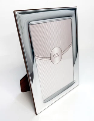 Marco de fotos 5x7 marco de plata de ley 925 hecho en Italia con certificado NUEVO Foto 1 de 4