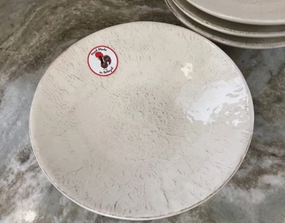 Large Pasta Bowls Tan Abstract Nantucket Home Set Of 4 Hand Made In Portugal New - Image 1 of 4