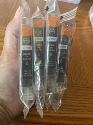 Lote de 2 tanques de tinta negra 221 BK CLI-221BK NUEVA CAJA ABIERTA Lote de 4 Foto 1 de 2
