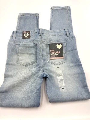 Jean Epic Threads BFF ajustado niñas talla 12 Thompson lavado NUEVO juvenil Foto 1 de 4